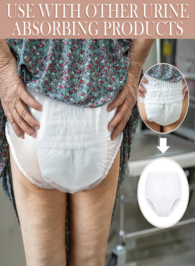 Weewooday 10 Pcs Waterproof Incontinence Underpants Plastic Pants Incontinence Leak Protection Adult Washable Diaper Cover (White,XX-Large) - Image 5